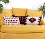 Aberto Design Cojín Rustic - Black Multicolor